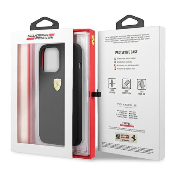 Ferrari iPhone 13 Pro Max Skal Silicone - Svart