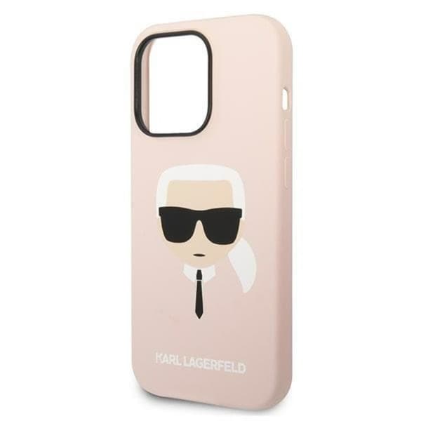 Karl Lagerfeld iPhone 14 Pro Max Skal Magsafe Silicone Karls Head