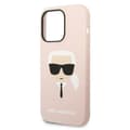 Miniatyrbild 4 av 6: Karl Lagerfeld iPhone 14 Pro Max Skal Magsafe Silicone Karls Head