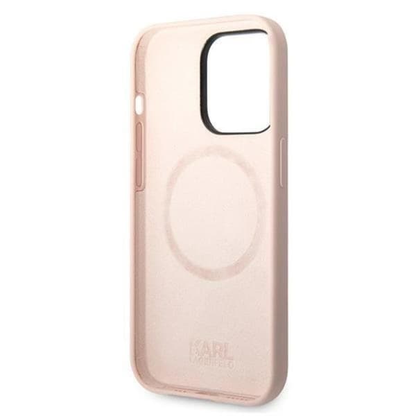 Karl Lagerfeld iPhone 14 Pro Max Skal Magsafe Silicone Karls Head