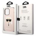 Miniatyrbild 6 av 6: Karl Lagerfeld iPhone 14 Pro Max Skal Magsafe Silicone Karls Head