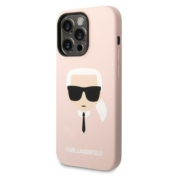 Karl Lagerfeld iPhone 14 Pro Max Skal Magsafe Silicone Karls Head