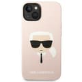 Miniatyrbild 3 av 7: Karl Lagerfeld iPhone 14 Skal Magsafe Silicone Karl`s Head - Rosa
