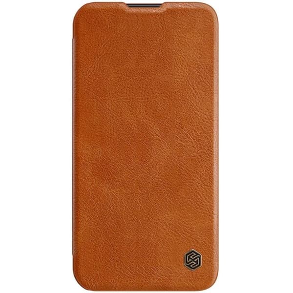 Nillkin iPhone 14 Plus Plånboksfodral QinPro Läder - Brun
