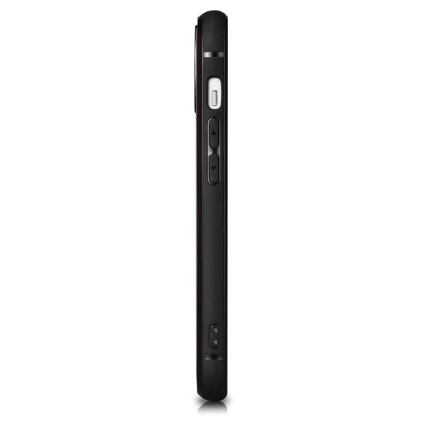 iCarer iPhone 14 Pro Max Skal Magsafe Äkta Läder - Svart
