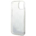 Miniatyrbild 5 av 6: Karl Lagerfeld iPhone 14 Skal Liquid Glitter Monogram - Silver