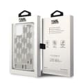 Miniatyrbild 6 av 6: Karl Lagerfeld iPhone 14 Skal Liquid Glitter Monogram - Silver