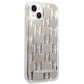 Miniatyrbild 2 av 6: Karl Lagerfeld iPhone 14 Skal Liquid Glitter Monogram - Silver