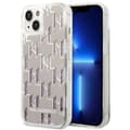 Miniatyrbild 1 av 6: Karl Lagerfeld iPhone 14 Skal Liquid Glitter Monogram - Silver