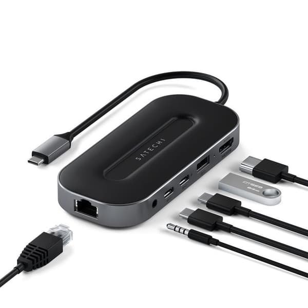 Satechi USB4 Multiport Hubber med 2.5G Ethernet