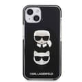 Miniatyrbild 3 av 8: Karl Lagerfeld iPhone 13 Skal Karl & Choupette Head - Svart