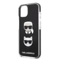 Miniatyrbild 6 av 8: Karl Lagerfeld iPhone 13 Skal Karl & Choupette Head - Svart