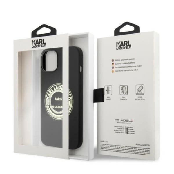 Karl Lagerfeld iPhone 14 Plus Skal Silicone RSG - Svart