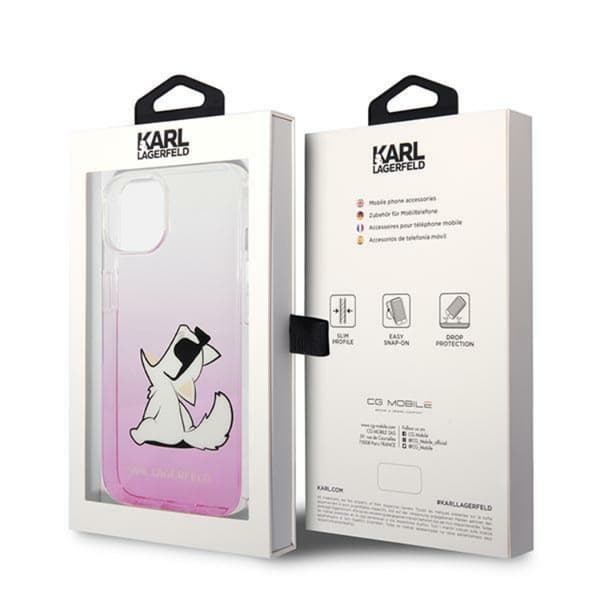 Karl Lagerfeld iPhone 14 Plus Skal Choupette Fun - Rosa