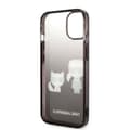Miniatyrbild 6 av 7: Karl Lagerfeld iPhone 14 Plus Skal Gradient Ikonik Karl & Choupette - Svart