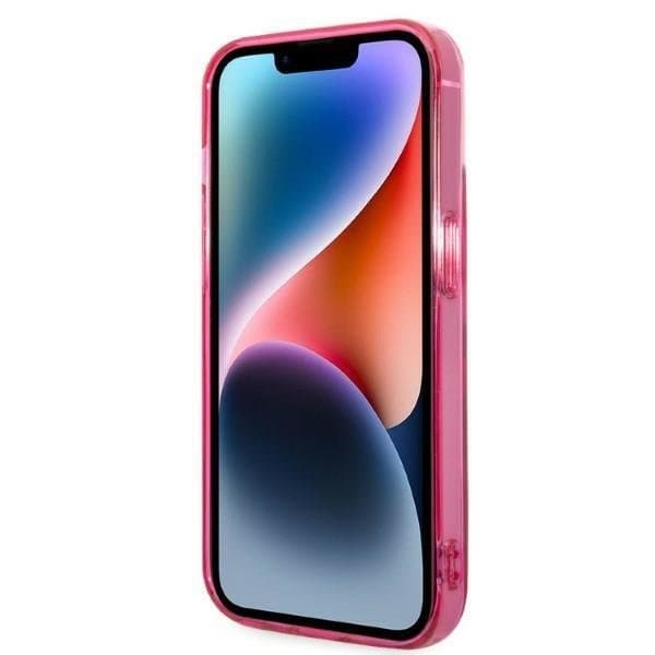 Karl Lagerfeld iPhone 14 Plus Skal Gradient Ikonik Karl & Choupette - Rosa