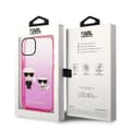Miniatyrbild 7 av 7: Karl Lagerfeld iPhone 14 Plus Skal Gradient Ikonik Karl & Choupette - Rosa