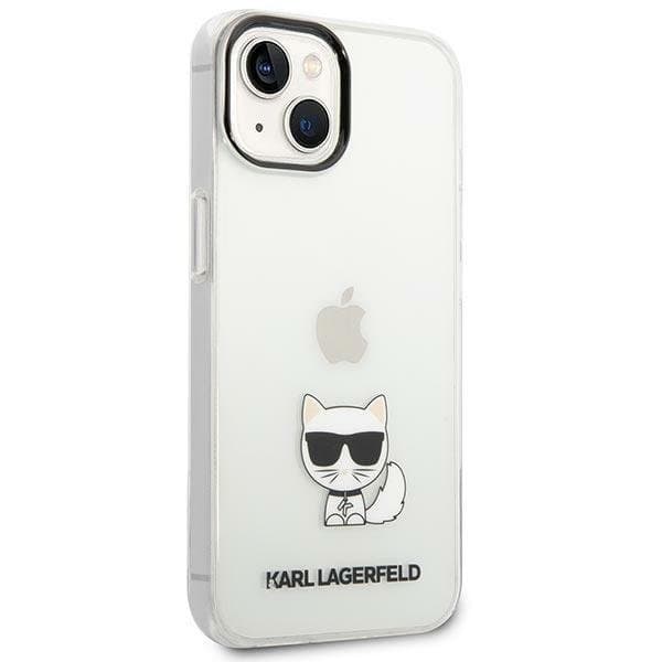 Karl Lagerfeld iPhone 14 Plus Skal Transparent Choupette Body - Clear