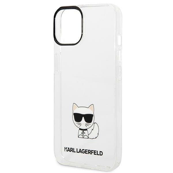 Karl Lagerfeld iPhone 14 Plus Skal Transparent Choupette Body - Clear