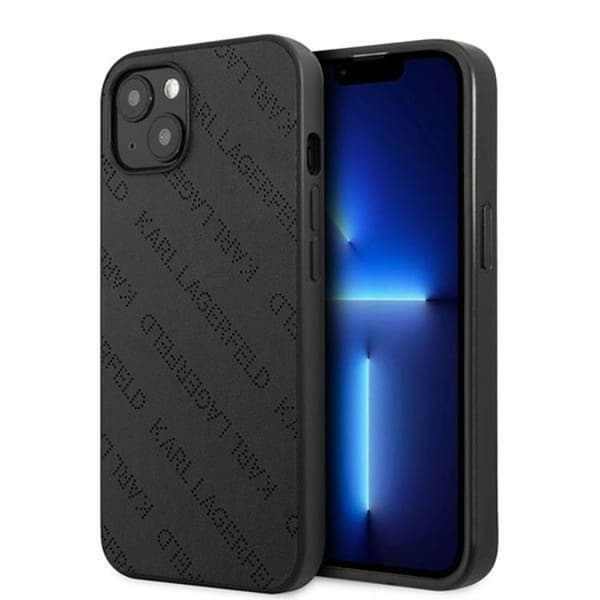 Karl Lagerfeld iPhone 13 mini Skal Perforated Allover - Svart