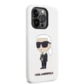 Miniatyrbild 4 av 8: Karl Lagerfeld iPhone 14 Pro Max Skal Silicone Ikonik - Vit