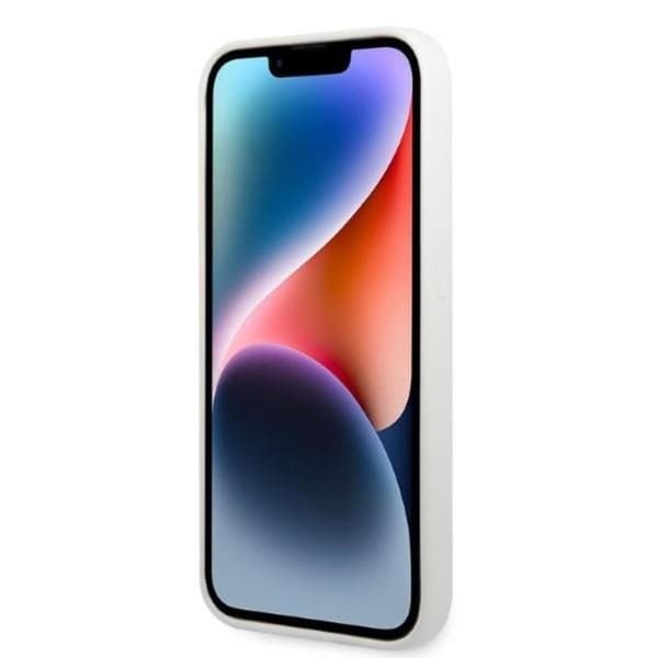 Karl Lagerfeld iPhone 14 Pro Max Skal Silicone Ikonik - Vit