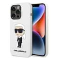 Miniatyrbild 1 av 8: Karl Lagerfeld iPhone 14 Pro Max Skal Silicone Ikonik - Vit