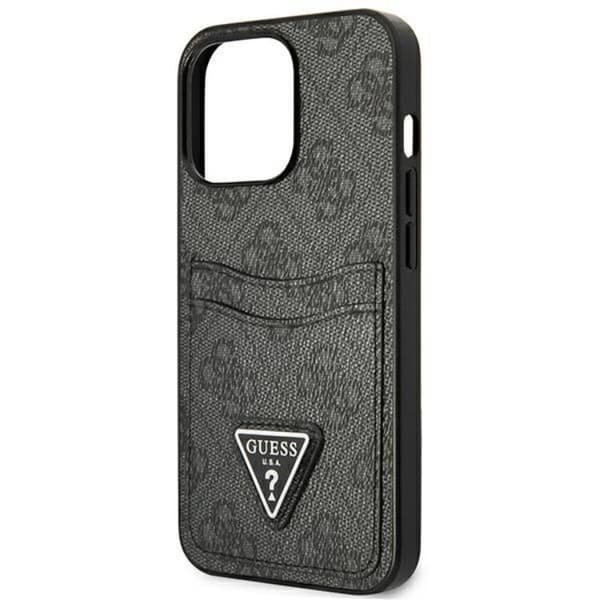Guess iPhone 13 Pro Skal Korthållare Triangle Logo - Svart
