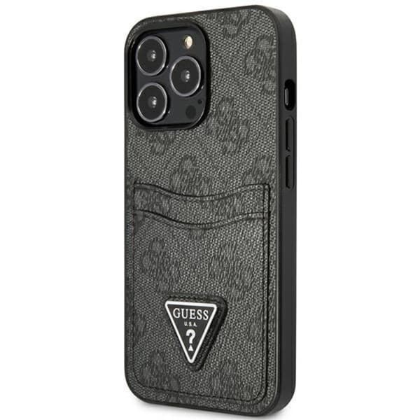Guess iPhone 13 Pro Skal Korthållare Triangle Logo - Svart