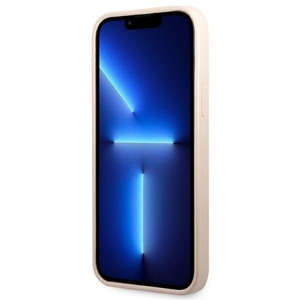 Guess iPhone 13 Pro Skal Korthållare Triangle Logo - Rosa