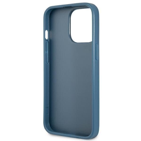Guess iPhone 13 Pro Skal Korthållare Triangle Logo - Blå