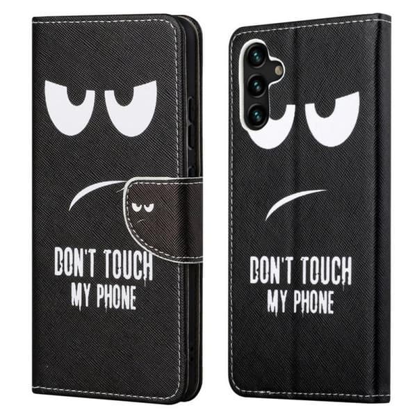 Lompakkokotelo Samsung Galaxy A04s - Don’t Touch My Phone