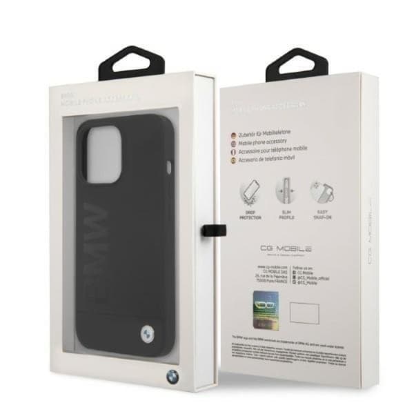 Etui BMW iPhone 13 Pro Skal Magsafe Silicone Signature Logo - Svart