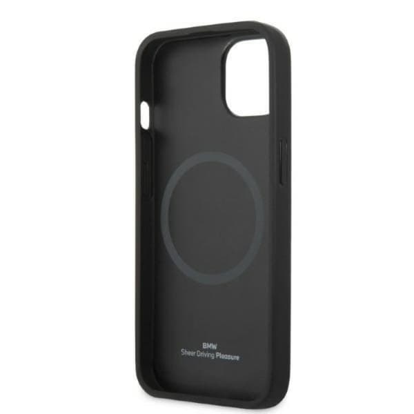 BMW iPhone 14 Skal Magsafe Signature Logo Imprint - Svart