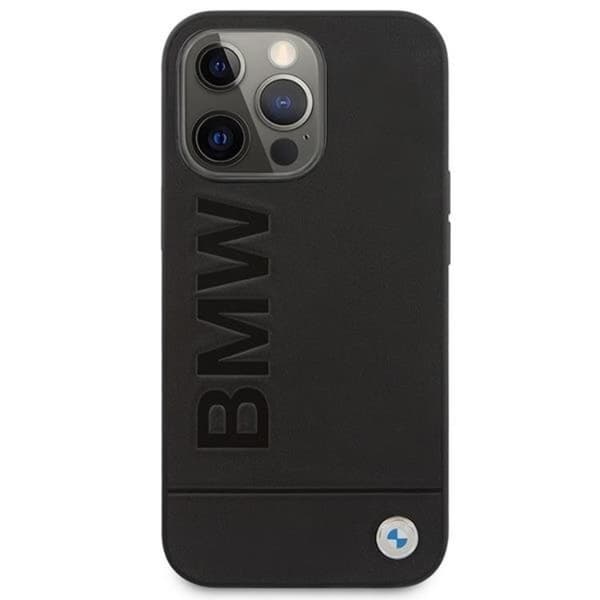 BMW iPhone 14 Pro Max Skal Magsafe Signature Logo Imprint - Svart
