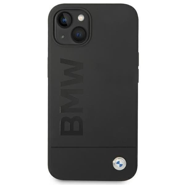 BMW iPhone 14 Plus Skal Magsafe Silicone Signature Logo - Svart