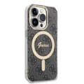 Miniatyrbild 4 av 10: GUESS iPhone 14 Pro Magsafe Skal Print + Trådlös Laddare - Svart