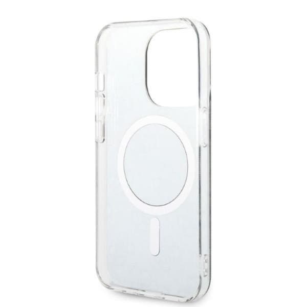 GUESS iPhone 14 Pro Magsafe Skal Print + Trådlös Laddare - Svart