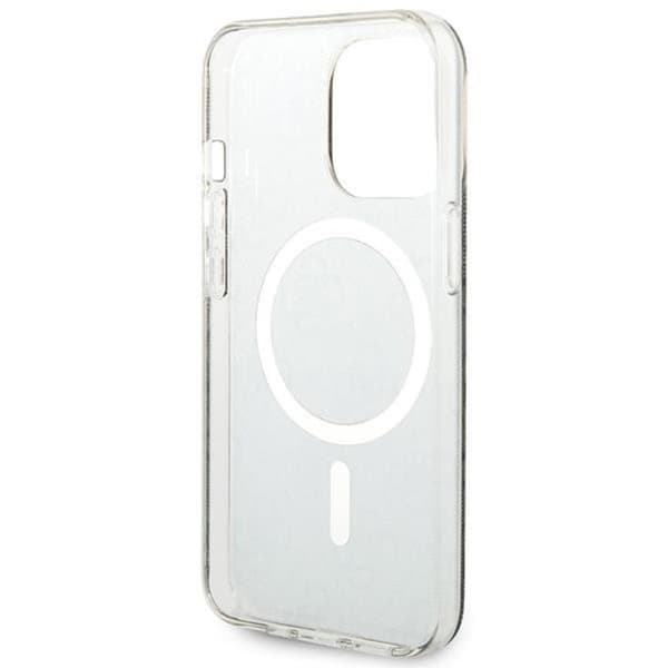Guess iPhone 13 Pro Max Magsafe Skal Print + Trådlös Laddare - Rosa