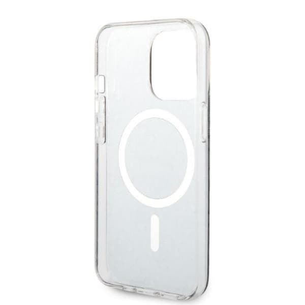 Guess iPhone 13 Pro Magsafe Skal Print + Trådlös Laddare - Svart