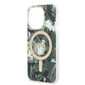 Miniatyrbild 6 av 10: GUESS iPhone 14 Pro Magsafe Skal Jungle + Trådlös Laddare - Grön