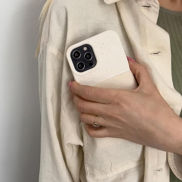 iPhone 14 Plus Skal Eco Silikon Degradable - Gul