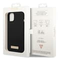 Miniatyrbild 7 av 7: GUESS iPhone 14 Plus Skal MagSafe Silicone Logo Plate - Svart