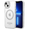 Miniatyrbild 1 av 8: GUESS iPhone 14 Skal Magsafe Metal Outline - Silver