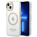 Miniatyrbild 1 av 8: GUESS iPhone 14 Plus Skal Magsafe Metal Outline - Guld