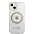 Miniatyrbild 3 av 8: Guess iPhone 13 Skal Magsafe Metal Outline - Guld