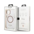 Miniatyrbild 8 av 8: Guess iPhone 13 Skal Magsafe Metal Outline - Guld