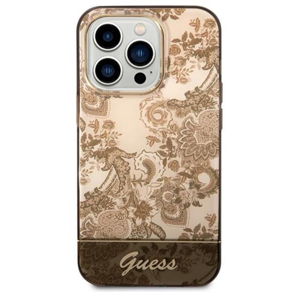 GUESS iPhone 14 Pro Max Skal Porcelain Collection - Ocher
