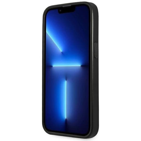 GUESS iPhone 14 Pro Skal Saffiano Triangle Logo - Svart