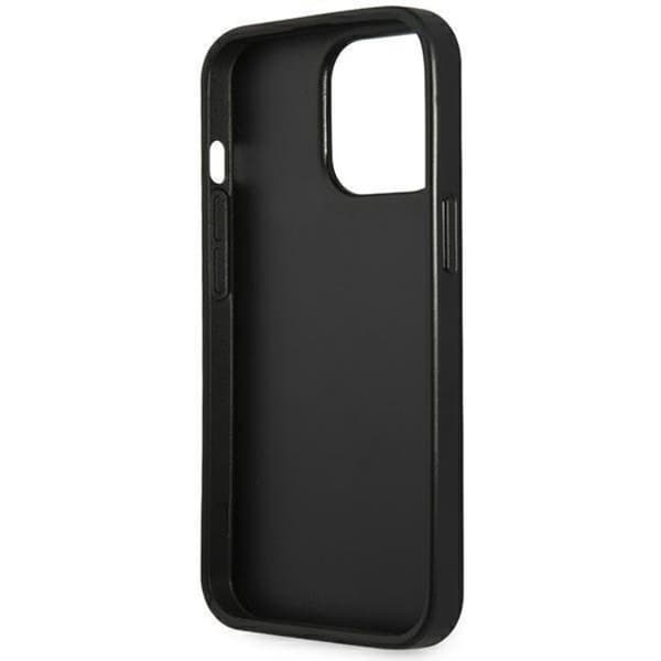 GUESS iPhone 14 Pro Skal Saffiano Triangle Logo - Svart